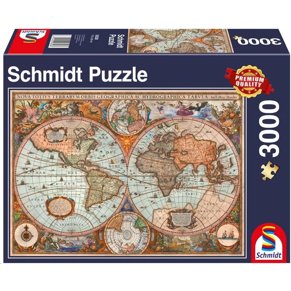 Schmidt Ókori világ térkép, 3000 db-os kirakós (58328, 18501-182)