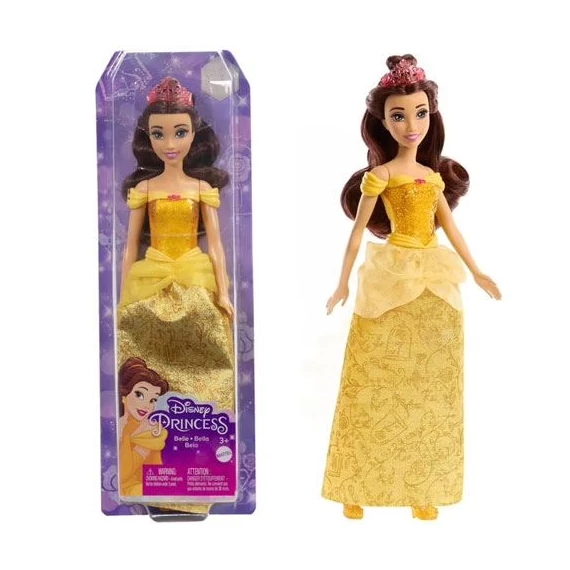 Mattel Disney Hercegnők: Csillogó Belle hercegnő baba (HLW11)
