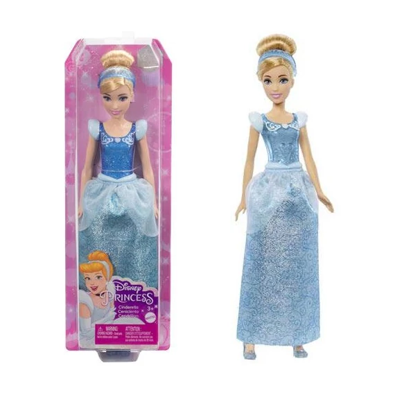 Mattel Disney Hercegnők: csillogó Hamupipőke hercegnő baba (HLW06)