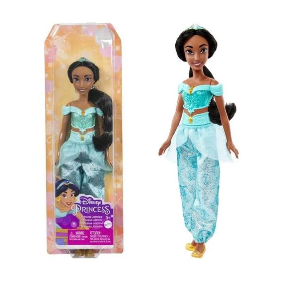 Mattel Disney Hercegnők: csillogó Jázmin hercegnő baba (HLW12)
