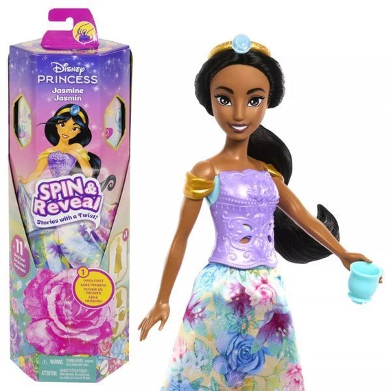 Mattel Disney hercegnők: Varázslatos meglepetés baba - Jázmin (HXC23)