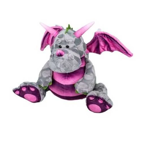 Sárkány plüss 30cm szürke