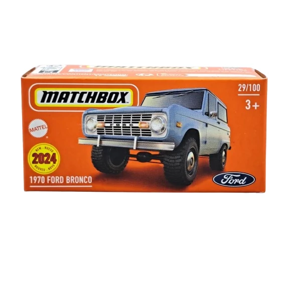 Matchbox 1970 Ford Bronco fém autó 1:64