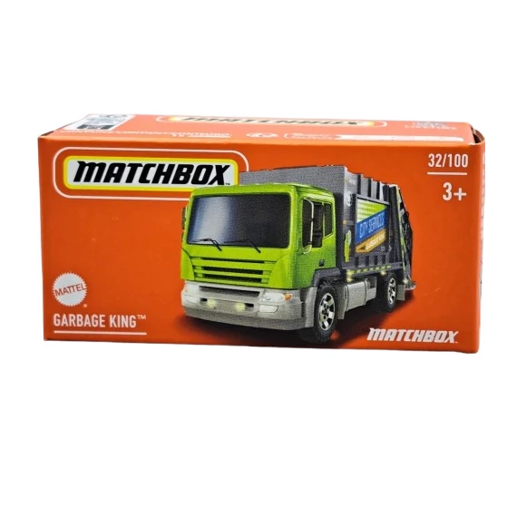 Matchbox Garbage King szemétszállító fém teherautó 1:64