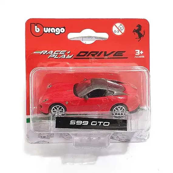 Bburago Race and Play Ferrari 599 GTO fém autó 1:64