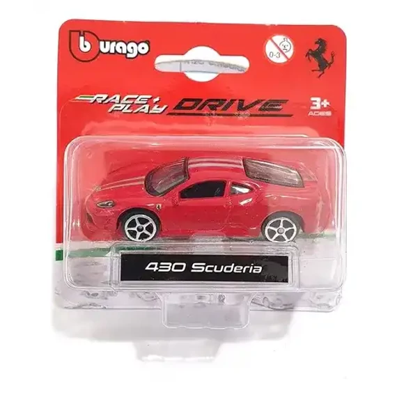 Bburago Race and Play Ferrari 430 Scuderia fém autó 1:64