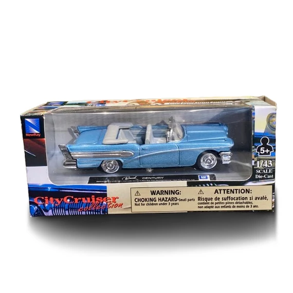 CityCruiser 1955 Buick Century fém autó 1:43 kék