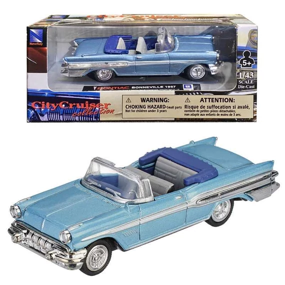 CityCruiser 1957 Pontiac Bonneville fém autó 1:43