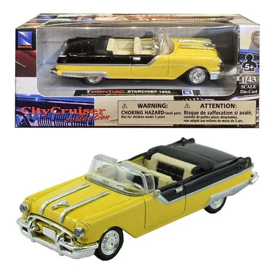CityCruiser 1955 Pontiac Starchief fém autó 1:43