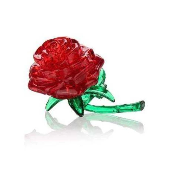 Crystal Vörös rózsa 3D puzzle