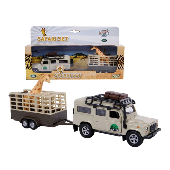 Kids Globe Die-cast Land Rover Szafari szett 29cm