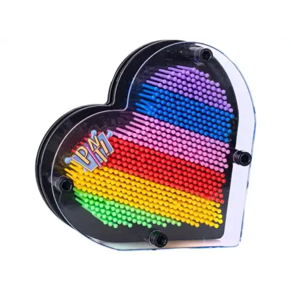Pin It! 3D szív alakú kézlenyomat készítő szivárványos