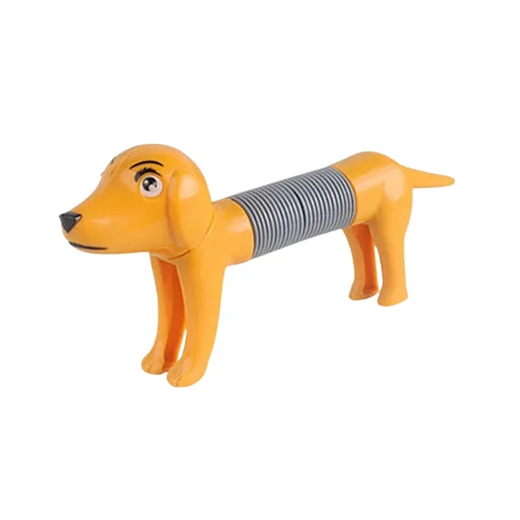 Rugós kutya figura világosbarna