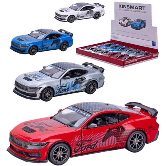Kinsmart Ford Mustang Dark Horse fém autó 13cm 1:38 (többféle)