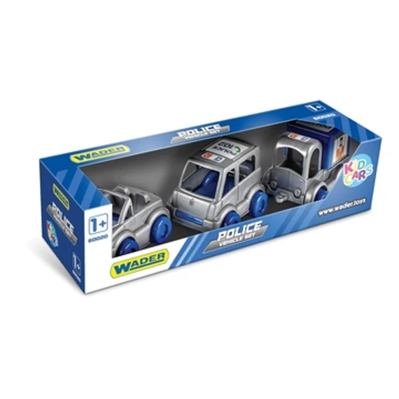 Wader KidCars: Rendőrségi szett, 3 db-os (60024)