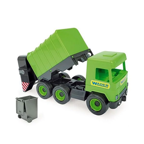 Wader Middle Truck kukásautó 43cm zöld (32103W)