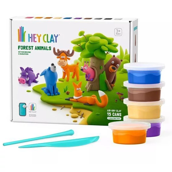 Hey Clay gyurma szett - Erdei állatok (HCL15022CEE15)