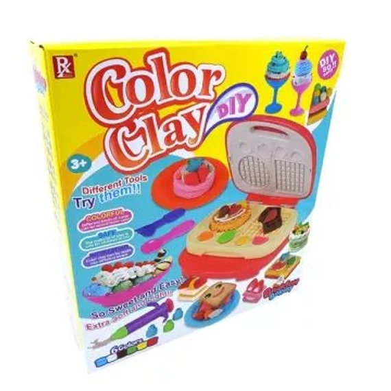 Manyuk Toys Süteményes gyurmaszett gofrisütővel (736B-1)