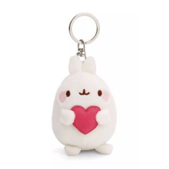 NICI : Molang, a nyuszi kulcstartó szívvel - 8 cm (61670)