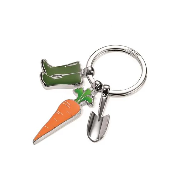 TROIKA Kulcstartó, 3 charm dísszel,  "Garden Love" (TROKR1423CH)