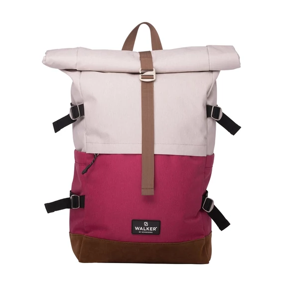 Schneiders Hátizsák ergonomikus Popcorn & Fresh Pink Roll Top by Walker (42156-314)