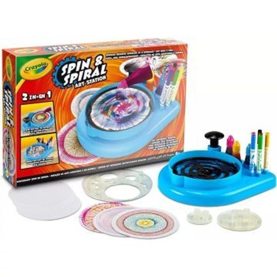 Crayola : Spin & Spiral művészkészlet (74-7640)