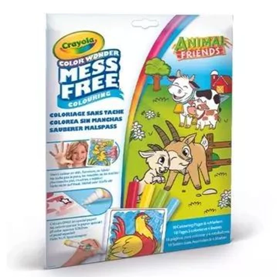 Crayola Color Wonder Állatok a tanyán maszatmentes kifestő (75-2817)