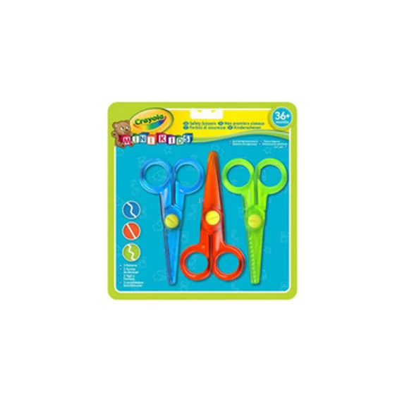 Crayola Mini Kids: 3 db-os műanyag olló készlet (81-8119)