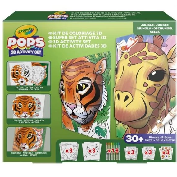 Crayola POPs: 3D megakészlet – Dzsungel (04-25959