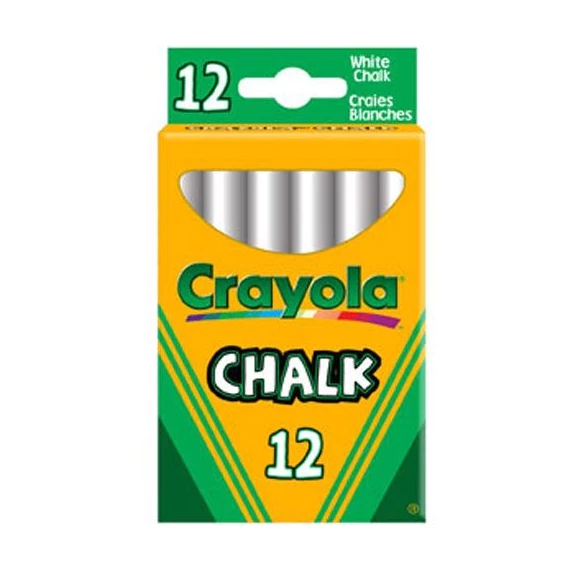 Crayola táblakréta fehér 12db (280)
