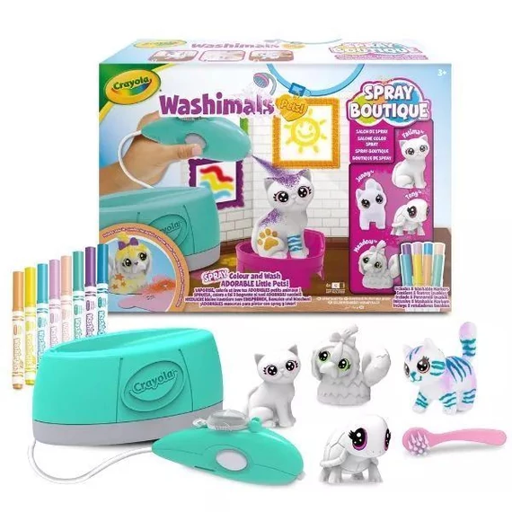 Crayola Washimals Kisállat szalon festékszóróval (74-7517)