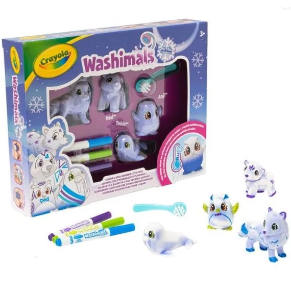Crayola Washimals: Jégvilág játékszett színváltós állatkákkal (74-7514)