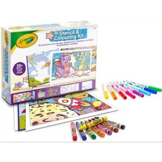 Crayola : Színezőkészlet sablonokkal (04-2952)