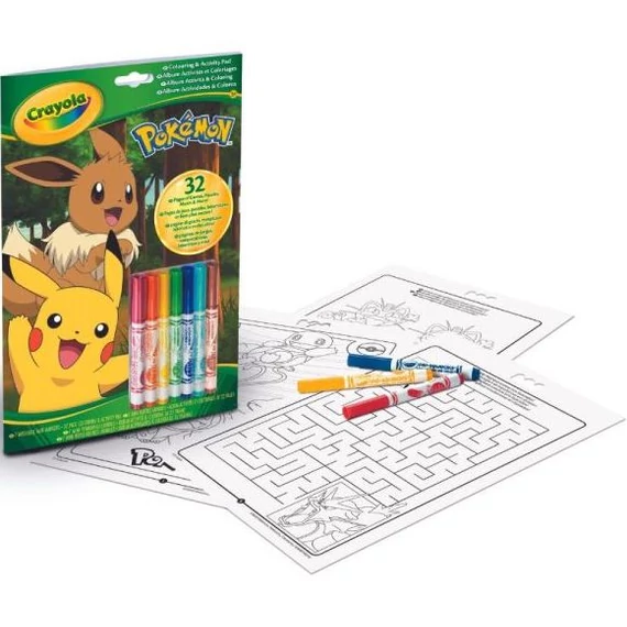 Crayola Color & Activity: Pokémon foglalkoztató (04-2746)