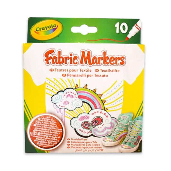 Crayola: 10 darabos textilfilc készlet (58-8633)