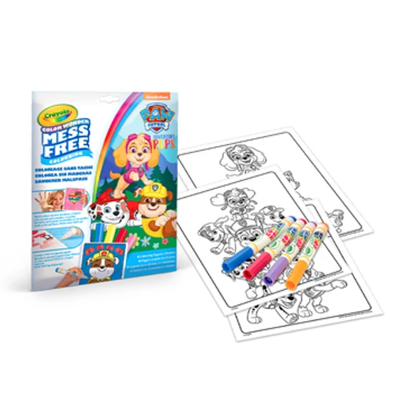 Crayola: Color Wonder Mancs őrjárat maszatmentes kifestő (75-2814)