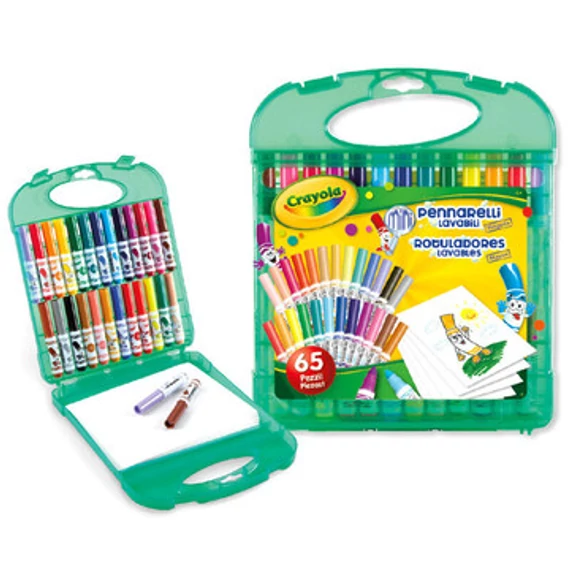 Crayola: Lemostható minifilctoll készlet tartóban (04-5227)