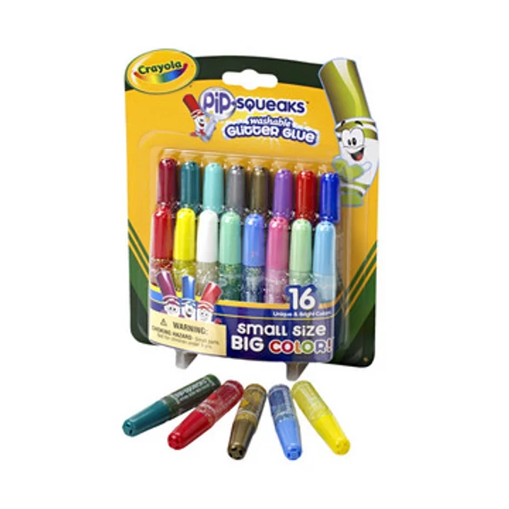 Crayola: Mini csillámos kimosható ragasztó - 16 db (69-4200)