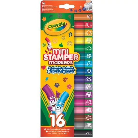 Crayola: Mini mintázó filctoll készlet 16 db (58-8741)
