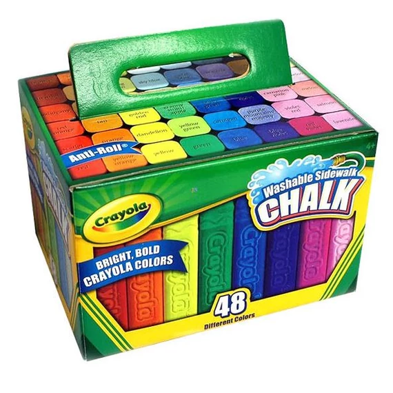 Crayola: Lemosható aszfaltkréta 48 db-os készlet (51-2048)