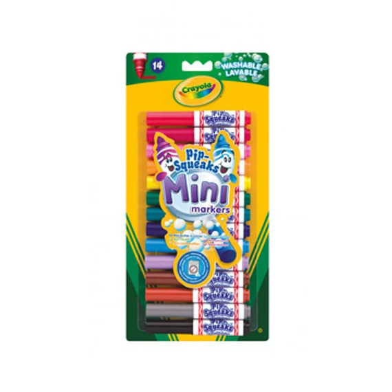 Crayola: Pip-Squeaks kimosható filctoll készlet - 14 darabos (58-8343)