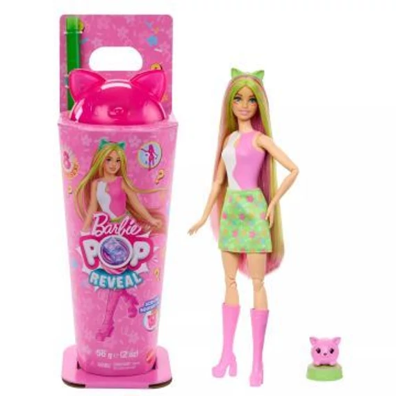 Mattel Barbie: Slime Reveal Állati buli - Cica (JCN88)