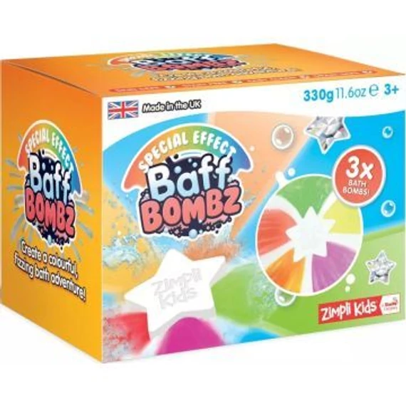 Simba Baff Bombz: Szivárvány színű fürdőbomba szett - Csillag alakú, 3 db-os (6505953541x03)