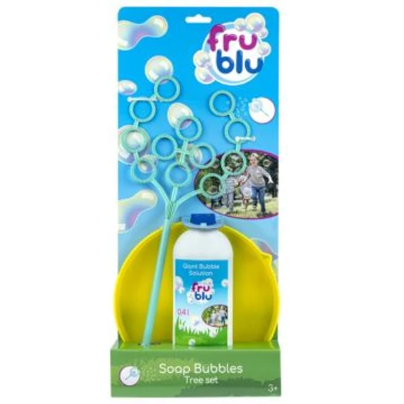 FruBlu: Fa alakú buborékfújó szett 0,4 liter folyadékkal (DKF0155)