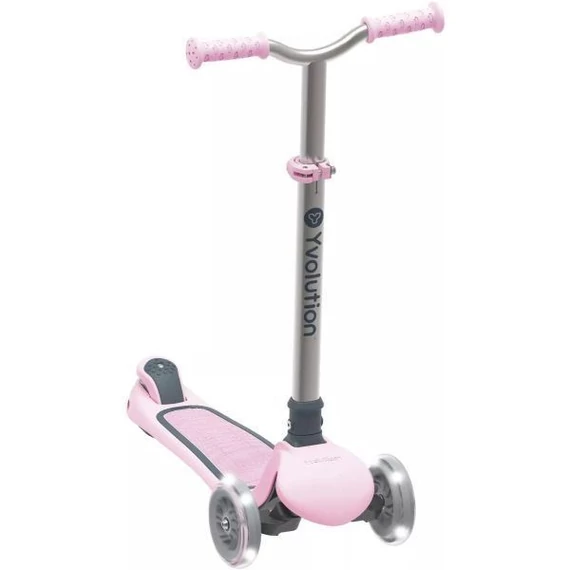 Ybike Yvolution: Glider Air összecsukható, világító, háromkerekű roller rózsaszín (YS29P4)