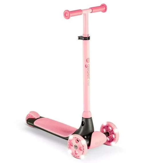 Ybike Yvolution: Glider Kiwi világító, háromkerekű roller rózsaszín (101260)