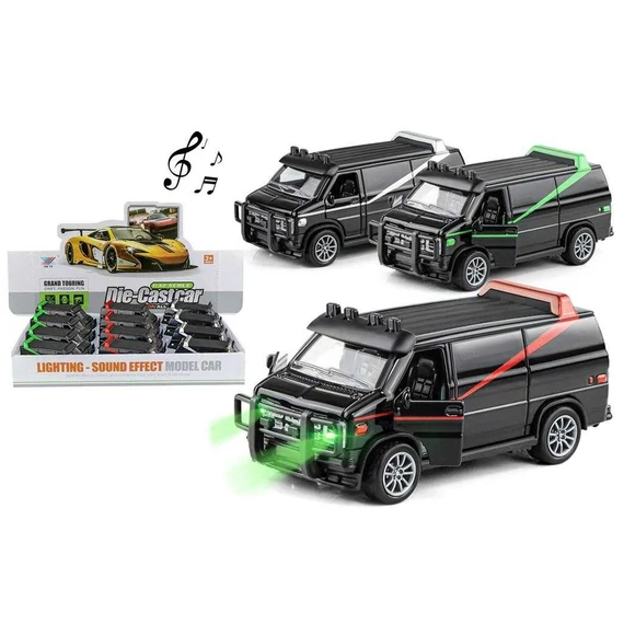 Diecast Szupercsapat furgon fénnyel és hanggal fém (többféle)