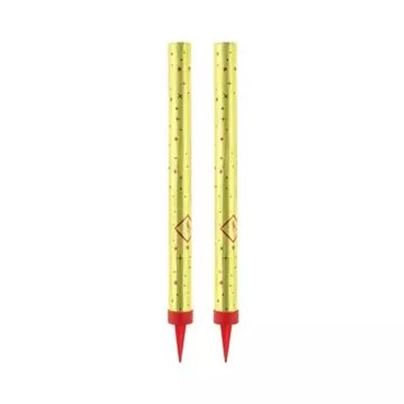 Arany színű torta tűzijáték, 18 cm - 2 db-os csomag