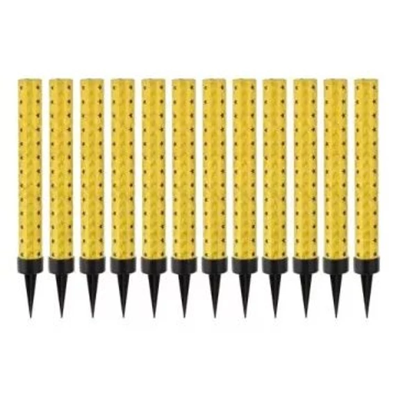 Aranyszínű torta tűzijáték, 12 cm - 12 db-os csomag