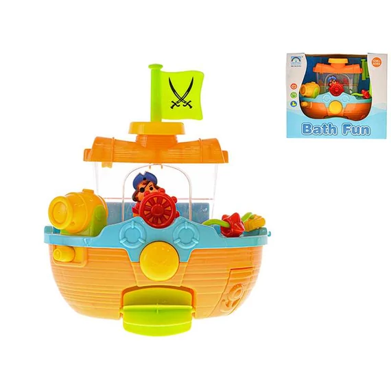 Műanyag hajó fürdőjáték 22cm 12 hónapos kortól